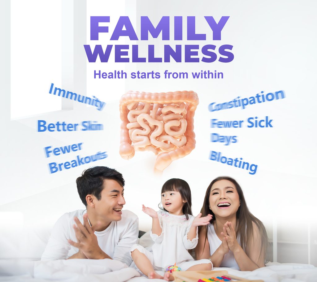 Family wellness and digestive health with HURIX'S Probiotic