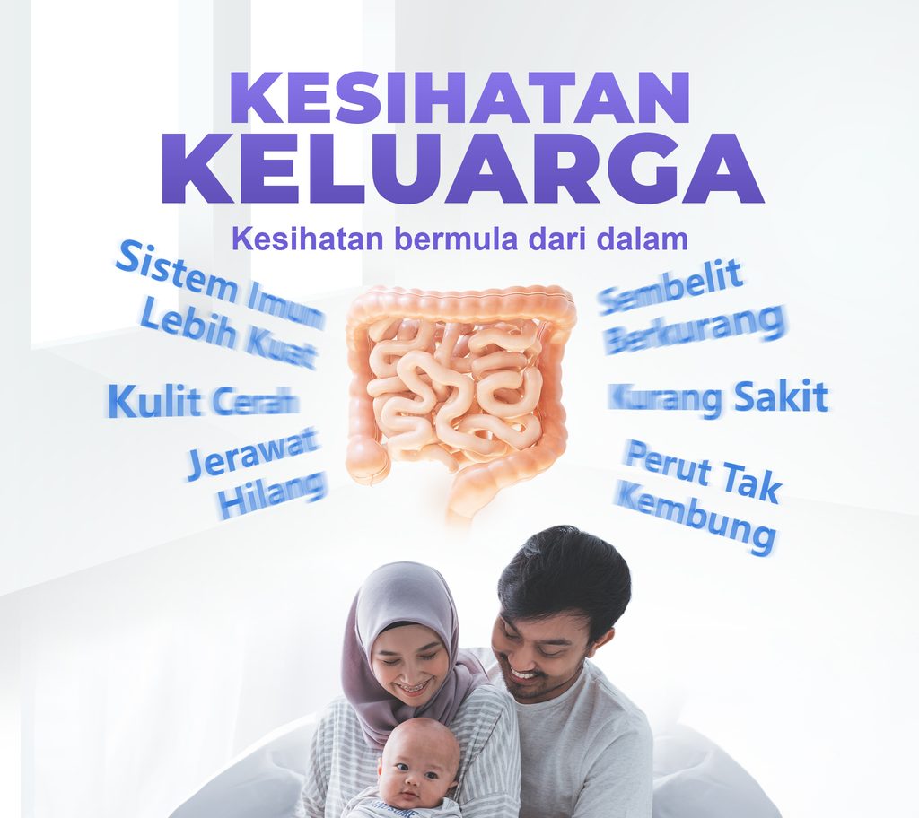 HURIX'S PROBIOTIC untuk kesihatan keluarga dan sokongan kesihatan usus
